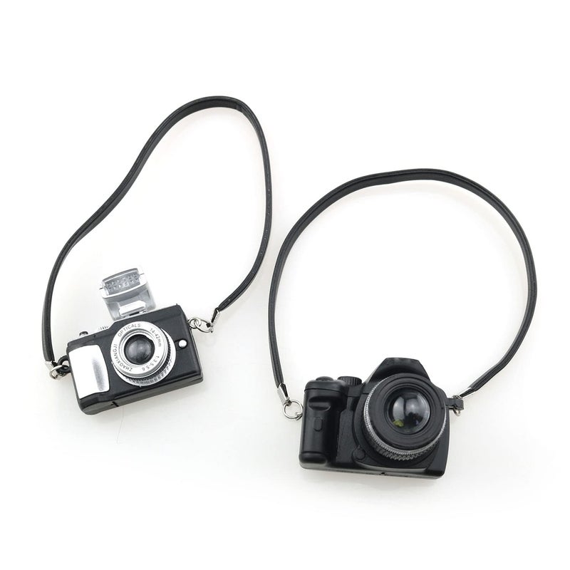 TAODAN 2IN1 دمية مصغرة كاميرا SLR رقمية كاميرا رقمية لبيت الدمى 1/6 1/12 وإكسسوارات الدمية - Image 1